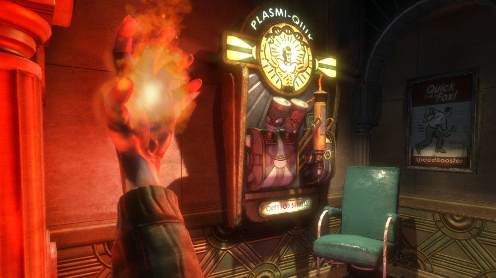 In the original Bioshock, Plasmids were justified seamlessly in the story. Vigors? Not so much. At all.