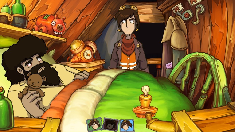 Goodbye Deponia Review - Bozo in Bed