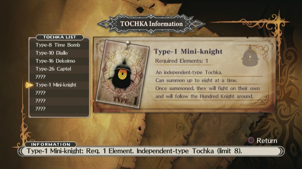The Witch and the Hundred Knight Review - Tochka Mini-Knight