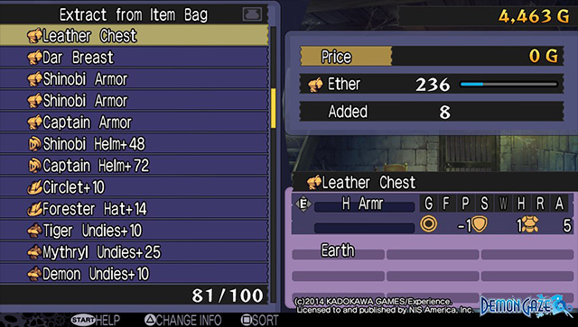Demon Gaze Review - Ether