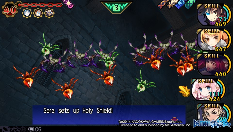 Demon Gaze Review - Many Lines of Enemies