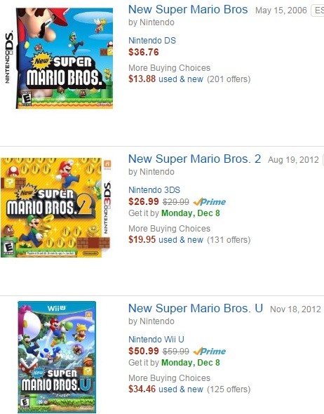 Nintendo games are too expensive - Expensive Mario Games
