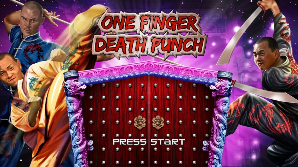 One Finger Death Punch Review - Title Screen